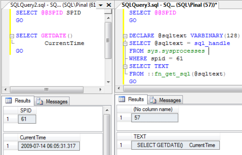 SQL SERVER - Get Last Running Query Based on SPID spid3 