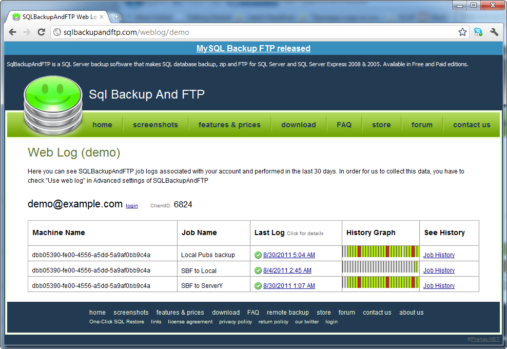 Sql backup. SQLBACKUPANDFTP professional.