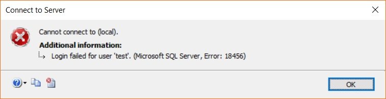 Microsoft Sql Server Management Studio Login Failed For User Error 18456