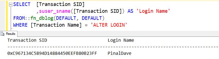 SQL SERVER  - 谁更改了SQL登录密码？  - 第0周的采访问题＃01