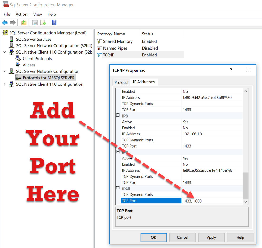 Port Number To Connect To Sql Server How To Change Sql Server Port Images