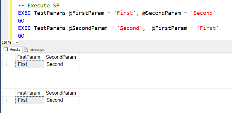 valentina studio sql server execute stored procedure