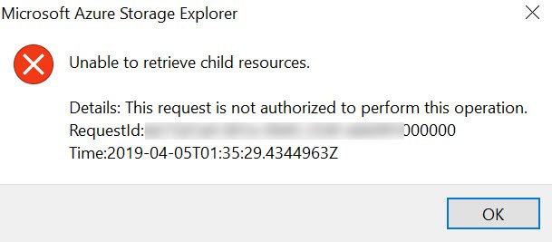 Get AzureStorageBlob The Remote Server Returned An Error 403 