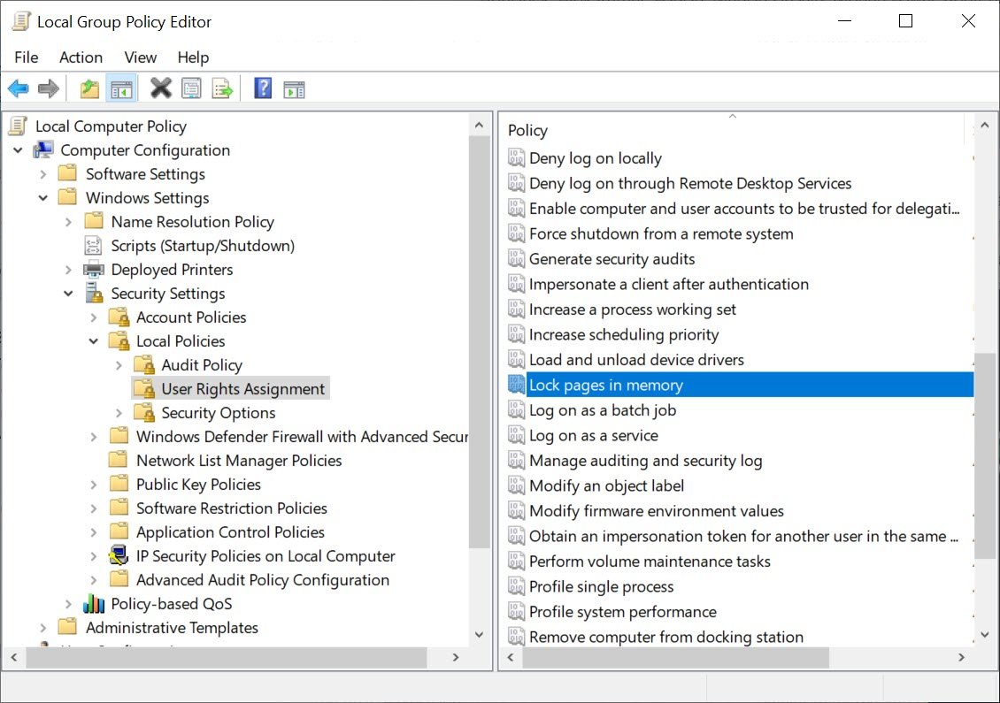 SQL SERVER - Enable Lock Pages in Memory LPIM lpim2 