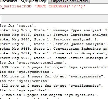 SQL SERVER - Check Database Integrity for All Databases of Server - DBCC CHECKDB