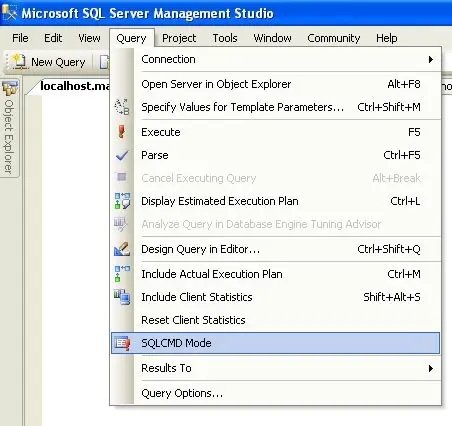 SQL SERVER - Interesting Observation - Using sqlcmd From SSMS Query Editor