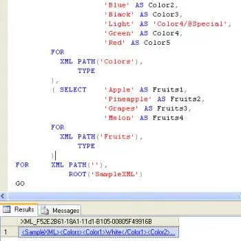 SQL SERVER - Simple Example of Creating XML File Using T-SQL