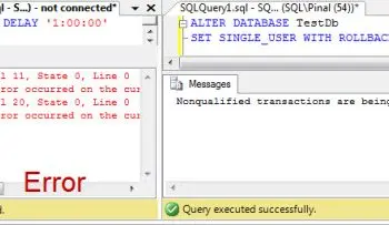SQL SERVER - Difference Between ROLLBACK IMMEDIATE and WITH NO_WAIT during ALTER DATABASE