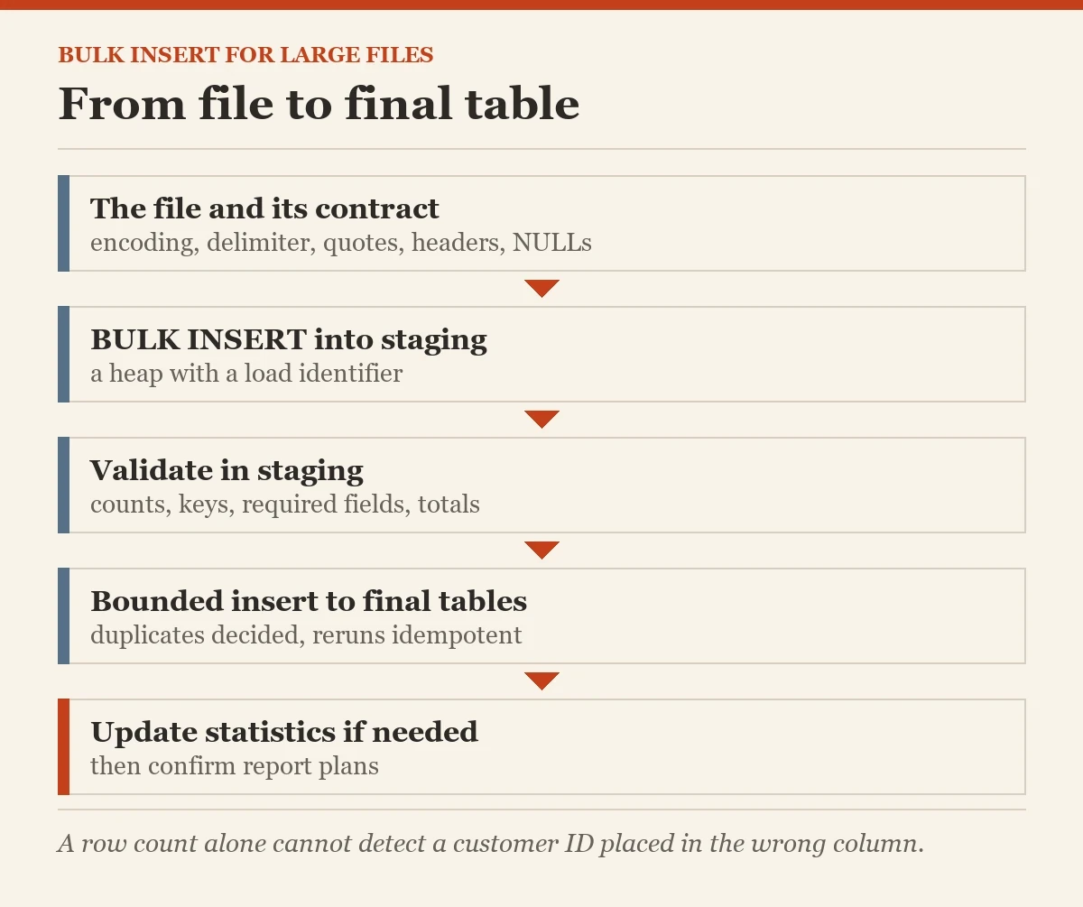 From file to final table: a diagram about the BULK INSERT