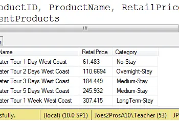 SQL SERVER - Table Valued Functions - Day 26 of 35