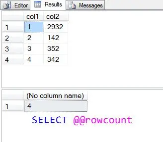 SQL SERVER - Effect of SET NOCOUNT on @@ROWCOUNT