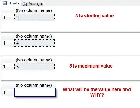 SQL SERVER - A Puzzle - Fun with SEQUENCE in SQL Server 2012 - Guess the Next Value