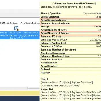 SQL SERVER - ColumnStore Index - Batch Mode vs Row Mode