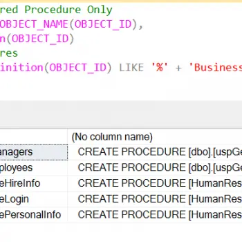SQL SERVER - Find Column Used in Stored Procedure - Search Stored Procedure for Column Name - Part 2