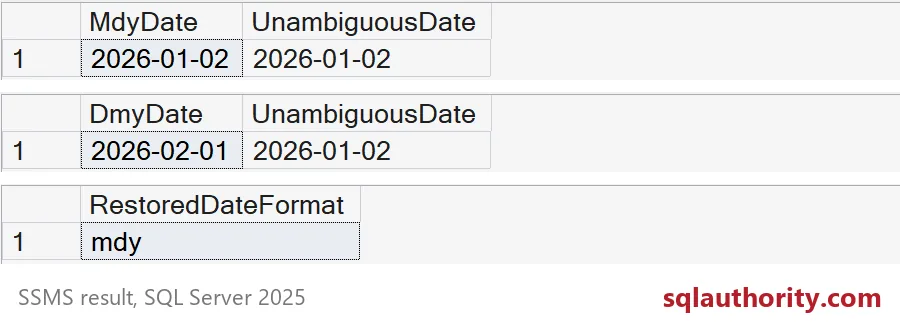 Ambiguous date changes under mdy and dmy while the unambiguous date stays fixed