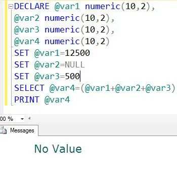 SQL SERVER - SSMS Does NOT Print NULL Values