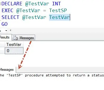SQL SERVER - The procedure attempted to return a status of NULL, which is not allowed. A status of 0 will be returned instead.