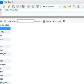 MySQL - List User Defined Tables - Two Methods