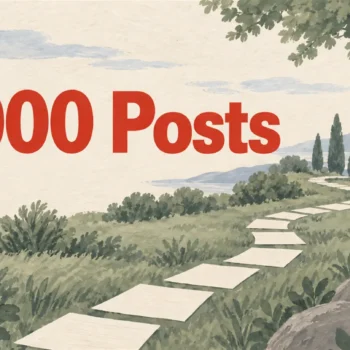 Illustrated cover: 3,000 Posts
