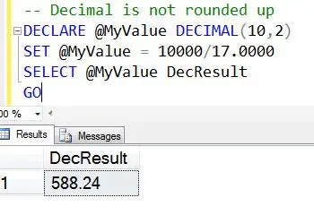 SQL SERVER - Puzzle - Why Decimal is Rounded Up?