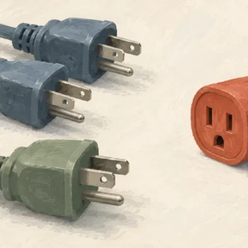 Grouped extension plugs separated from a female connector