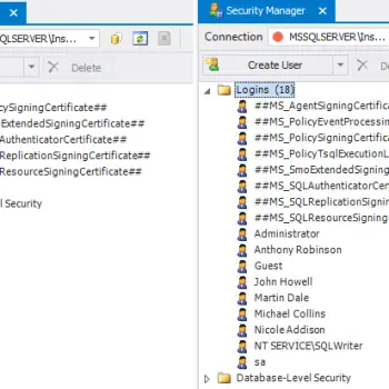 SQL SERVER - Beginning with SQL Server Security Aspects