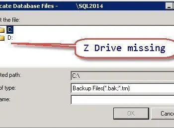 SQL SERVER - Backup on mapped drive failing with error - Error 3201, Level 16, State 1
