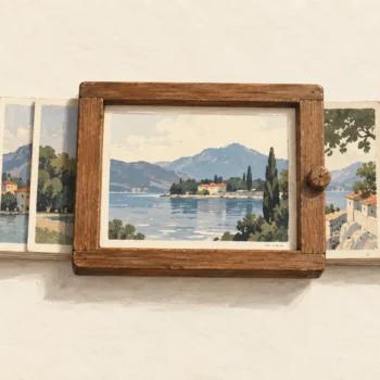 A sliding viewfinder reveals one frame in a longer strip of pictures