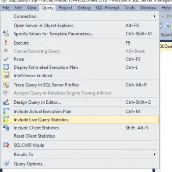SQL SERVER - Live Query Statistics in 2016 … and More! - Notes from the Field #111