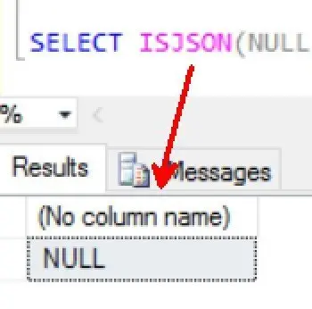 SQL SERVER - 2016 - Check Value as JSON With ISJSON()