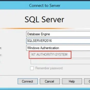 SQL SERVER - How to Connect Using NT AUTHORITY \ SYSTEM Account?