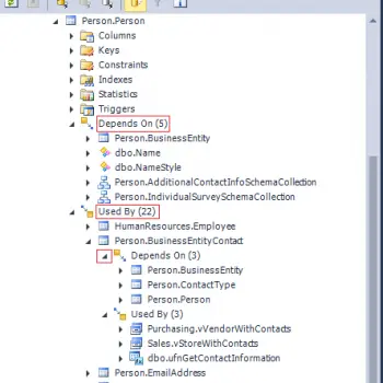 SQL SERVER - View Dependencies on SQL Server: Hard & Soft Way
