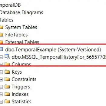 SQL SERVER 2016: Creating Simple Temporal Table