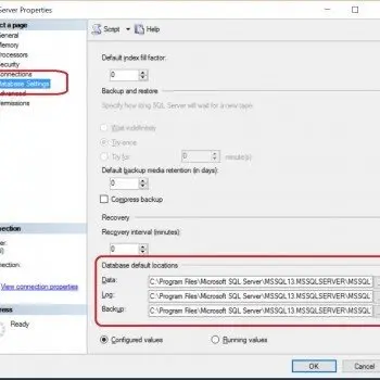 SQL SERVER - Identifying Database Default Locations for Data and Logs