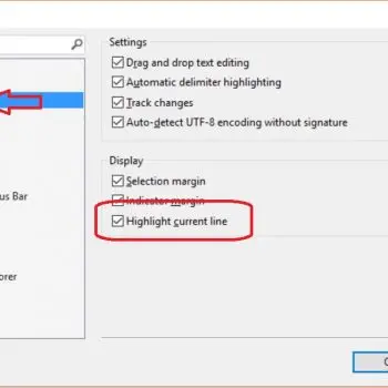 SQL SERVER 2016 - Management Studio Highlighting Current Line Option