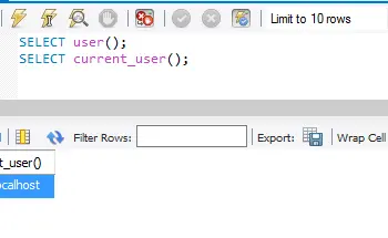 MySQL - Different Methods to Know Current User