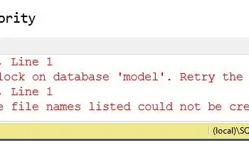 SQL SERVER - FIX: Error 1807 Could not obtain exclusive lock on database 'model'. Retry the operation later – Part 2