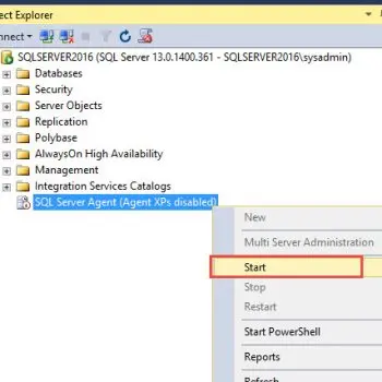 SQL SERVER - FIX - Agent XPs Component is Turned Off as Part of the Security Configuration for this Server