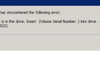 Diskette error in SQL Server setup.