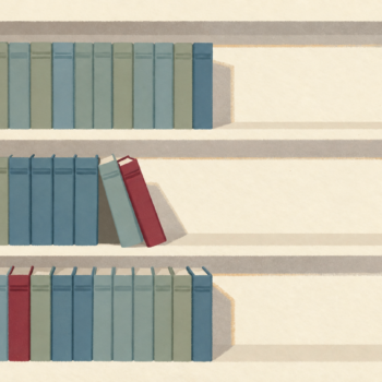 Orderly books with space left on the shelves