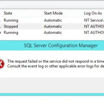 SQL Server Agent - Unable to start the service - The request failed or the service did not respond in a timely fashion