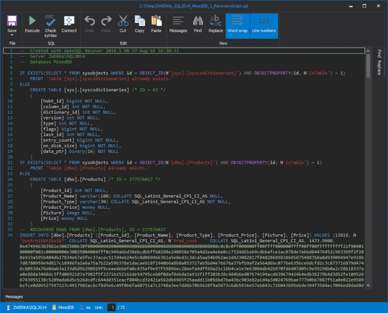 SQL SERVER - SSMS Enhancement - Databases Node Filter Capability apexdr9-800x645 