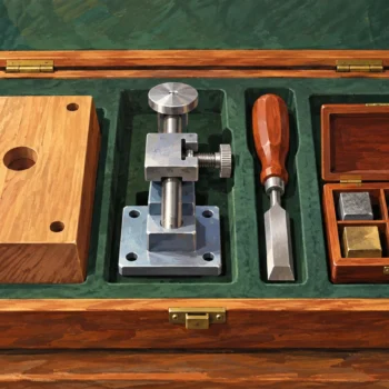 An opened four-part workshop kit ready for a hands-on setup