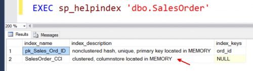 SQL SERVER 2016 - Creating Clustered ColumnStore with InMemory OLTP ...