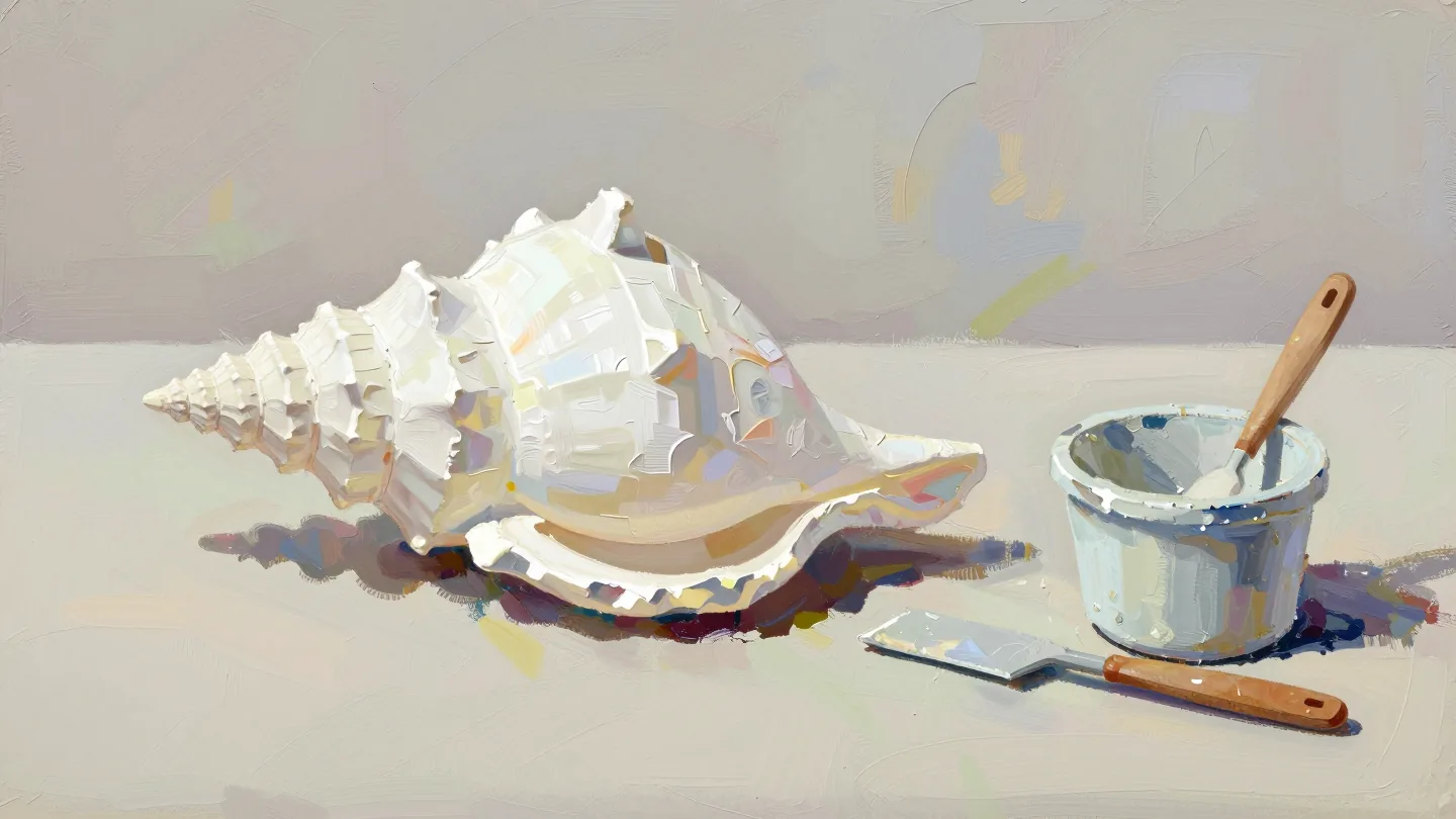 A pale sculptural copy beside an unfinished shaping bowl