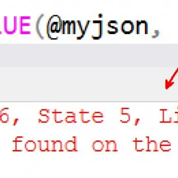 SQL error in reporting tool.