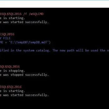 SQL server command prompt.