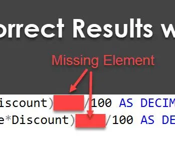 SQL SERVER - Puzzle - Incorrect Results with Decimal