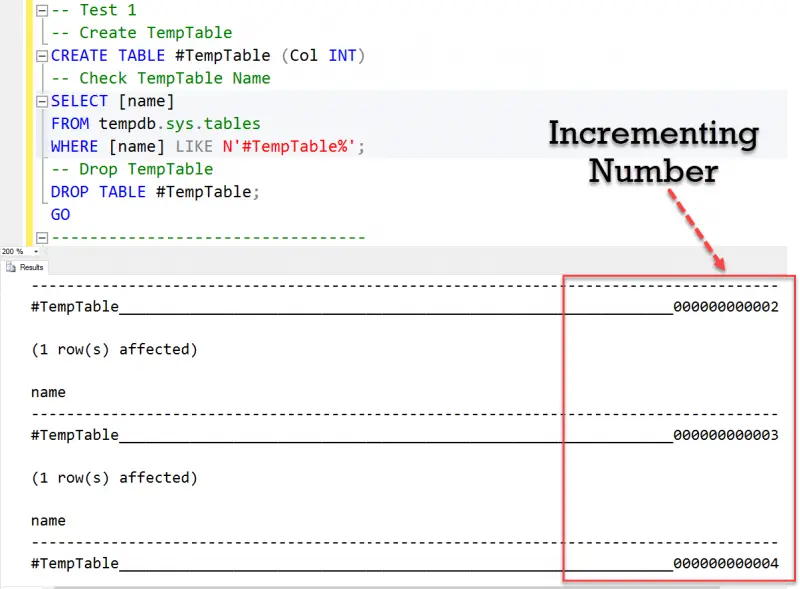 Incrementing Number.