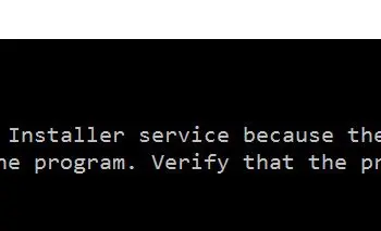 Upgrade error dialog.